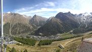 Archived webcam image showing Saas-Fee: Hannig Mountain on 20 Sep 2026 at 14:55