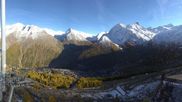 Archived webcam image showing Saas-Fee: Hannig Mountain on 22 Oct 2026 at 16:40