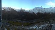 Archived webcam image showing Saas-Fee: Hannig Mountain on 22 Oct 2026 at 18:40