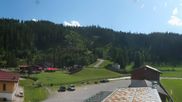 Archived webcam image showing World Cup ski stadium Ramsau on 8 Aug 2026 at 16:37