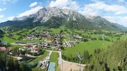 Archiviertes Webcam Bild: Ramsau am Dachstein: Blick ins WM Stadion am 26.08.2026 um 16:59 Uhr