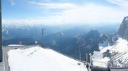 Archived webcam image showing Panoramic view over the Dachstein Glacier on 27 Apr 2026 at 16:28