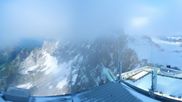 Archived webcam image showing Panoramic view over the Dachstein Glacier on 4 Jun 2026 at 02:45