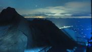 Archived webcam image showing Panoramic view over the Dachstein Glacier on 24 Sep 2026 at 04:40