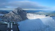 Archived webcam image showing Panoramic view over the Dachstein Glacier on 24 Sep 2026 at 02:40