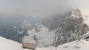 Archived webcam image showing Panoramic view over the Dachstein Glacier on 24 Mar 2026 at 07:16