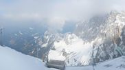 Archived webcam image showing Panoramic view over the Dachstein Glacier on 24 Mar 2026 at 08:16
