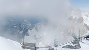 Archived webcam image showing Panoramic view over the Dachstein Glacier on 24 Mar 2026 at 10:16