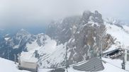 Archived webcam image showing Panoramic view over the Dachstein Glacier on 24 Mar 2026 at 12:16