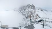 Archived webcam image showing Panoramic view over the Dachstein Glacier on 28 Mar 2026 at 14:42