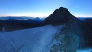 Archived webcam image showing Panoramic view over the Dachstein Glacier on 20 Oct 2026 at 06:48