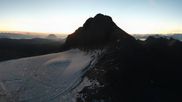 Archived webcam image showing Panoramic view over the Dachstein Glacier on 20 Oct 2026 at 07:48