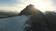 Archived webcam image showing Panoramic view over the Dachstein Glacier on 20 Oct 2026 at 08:48