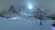 Archived webcam image showing Top Station Lauberhorn on 12 Apr 2026 at 00:10