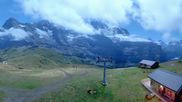 Archived webcam image showing Top Station Lauberhorn on 1 Sep 2026 at 04:40