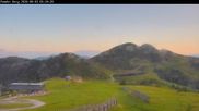 Archived webcam image showing Shuttleberg: Top Station Powder Shuttle on 3 Aug 2026 at 06:40