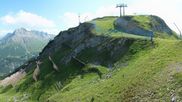Archived webcam image showing Kriegerhorn Lech/Zuers on 12 Jul 2026 at 16:57
