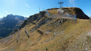 Archived webcam image showing Kriegerhorn Lech/Zuers on 9 Oct 2026 at 12:58