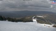 Archived webcam image showing View from the top station at Großer Arber on 3 Apr 2026 at 14:06