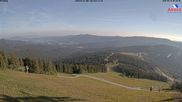 Archived webcam image showing View from the top station at Großer Arber on 18 Jun 2026 at 07:51