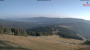 Archived webcam image showing View from the top station at Großer Arber on 3 Aug 2026 at 07:00