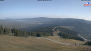Archived webcam image showing View from the top station at Großer Arber on 3 Aug 2026 at 08:00