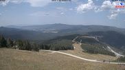 Archived webcam image showing View from the top station at Großer Arber on 3 Aug 2026 at 14:00
