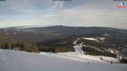 Archived webcam image showing View from the top station at Großer Arber on 26 Feb 2026 at 08:42