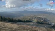 Archived webcam image showing View from the top station at Großer Arber on 12 Oct 2026 at 16:16