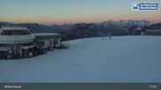 Archived webcam image showing Top Station Markbachjoch on 26 Feb 2026 at 03:54