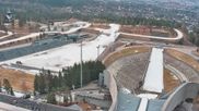 Archiviertes Webcam Bild: Oslo Holmenkollen: Skisprungschanze und Stadion für Biathlon und Langlauf am 12.04.2026 um 08:42 Uhr