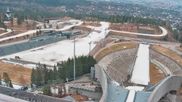 Archiviertes Webcam Bild: Oslo Holmenkollen: Skisprungschanze und Stadion für Biathlon und Langlauf am 12.04.2026 um 14:42 Uhr