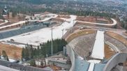 Archiviertes Webcam Bild: Oslo Holmenkollen: Skisprungschanze und Stadion für Biathlon und Langlauf am 12.04.2026 um 10:42 Uhr