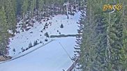 Archived webcam image showing Bansko Ski Resort: Bunderishka polyana on 10 Apr 2026 at 07:38