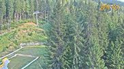 Archived webcam image showing Bansko Ski Resort: Bunderishka polyana on 25 Aug 2026 at 16:04