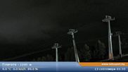 Archived webcam image showing Chairlift Plato at Bansko Ski Resort on 13 Sep 2026 at 00:20