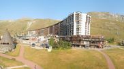 Archived webcam image showing Le Lac de Tignes, Tignes on 12 Aug 2026 at 08:37