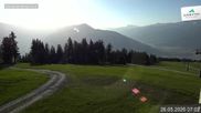 Archived webcam image showing Schmitten Ski Resort - View Glocknerwiese on 26 May 2026 at 07:01