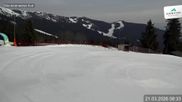 Archived webcam image showing Schmitten Ski Resort - View Glocknerwiese on 21 Mar 2026 at 08:05