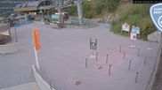 Archived webcam image showing Plan Praz Base Station on 14 Sep 2026 at 07:03