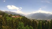 Archiviertes Webcam Bild: Crans Montana: Panoramablick Höhenklinik am 28.05.2026 um 12:04 Uhr