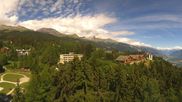 Archiviertes Webcam Bild: Crans Montana: Panoramablick Höhenklinik am 30.08.2026 um 14:43 Uhr