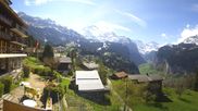 Archiviertes Webcam Bild: Wengen: Ausblick vom Hotel Bellevue am 20.04.2026 um 12:01 Uhr