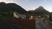Archived webcam image showing Sport Strolz Lech on 3 Aug 2026 at 07:14