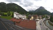 Archived webcam image showing Sport Strolz Lech on 18 Aug 2026 at 16:40