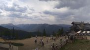 Archived webcam image showing Aspen Mountain: Panoramic Webcam on 9 Aug 2026 at 20:23