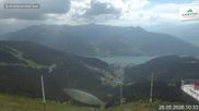 Archiviertes Webcam Bild: Schmittenhöhe: Blick vom Gipfel am 28.05.2026 um 10:43 Uhr
