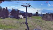 Archiviertes Webcam Bild: Gipfelblick nach Süden - Mont Sainte Anne, Quebec am 27.05.2026 um 14:09 Uhr
