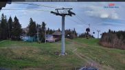 Archiviertes Webcam Bild: Gipfelblick nach Süden - Mont Sainte Anne, Quebec am 28.05.2026 um 00:09 Uhr