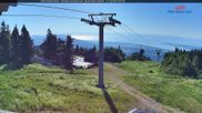 Archiviertes Webcam Bild: Gipfelblick nach Süden - Mont Sainte Anne, Quebec am 12.07.2026 um 14:44 Uhr